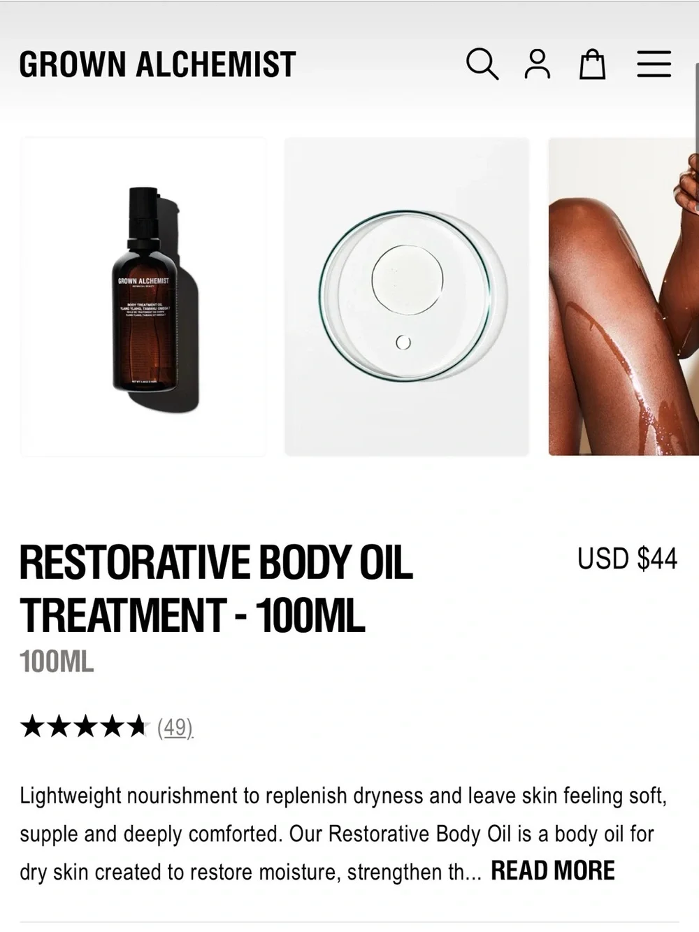 Grown Alchemist hydrating body